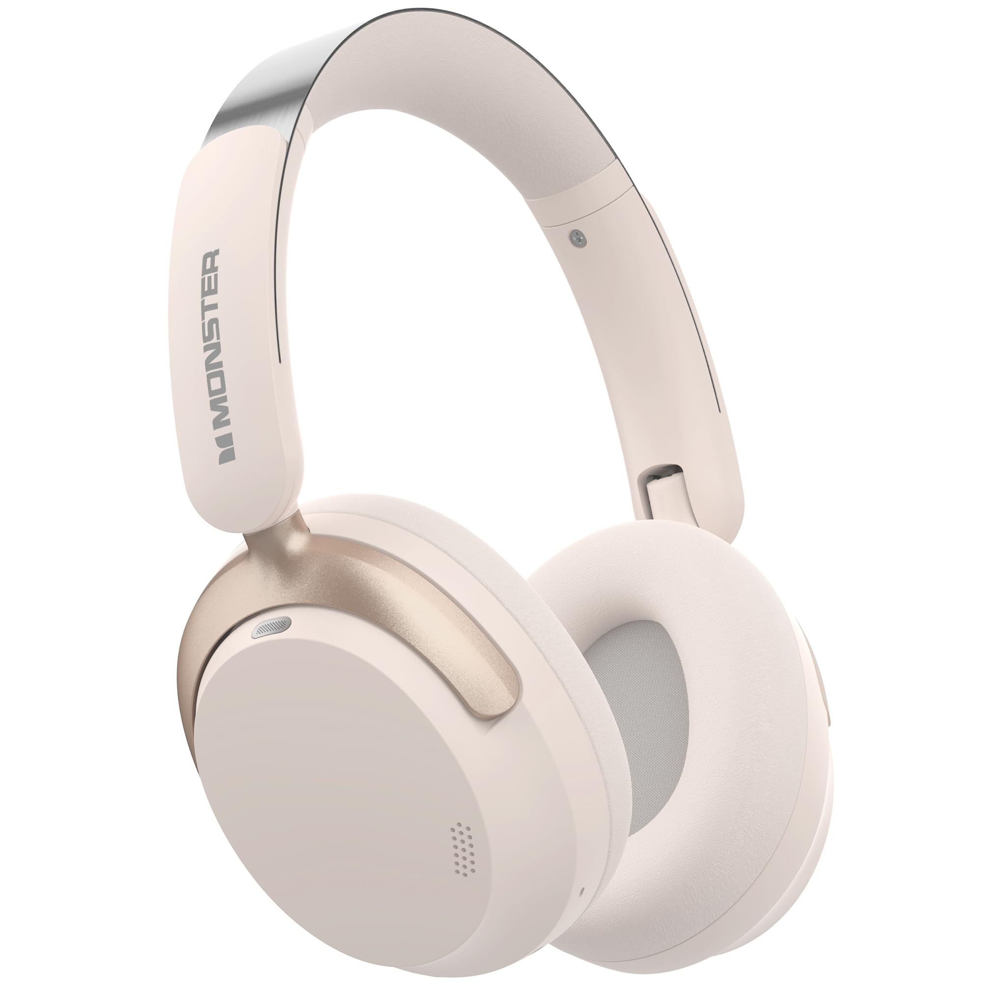 Photo 1 of Monster Persona 3rd ANC Active Noise Canceling Headphones, Wireless Bluetooth 5.4 Over-Ear Headphones with 6 Mics, 70H Playtime and 3 EQ Modes, Deep Bass, Foldable Comfort Design for Travel, White
