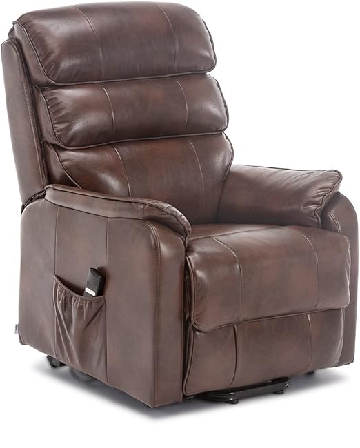 More4homes Buckingham Elecrtic Rise Recliner Leather Air Riser Sofa Armchair Lounge Chair Brown Amazon Co Uk Kitchen Home