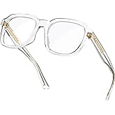 VISOONE Oversized Square Blue Light Blocking Glasses Fashion Computer Eyewear for Women and Men BENNETT