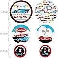 Letâ€™s Go Racing - Racecar - Baby Shower or Race Car Birthday Party Giant Circle Confetti - Party Decorations - Large Confetti 27 Count
