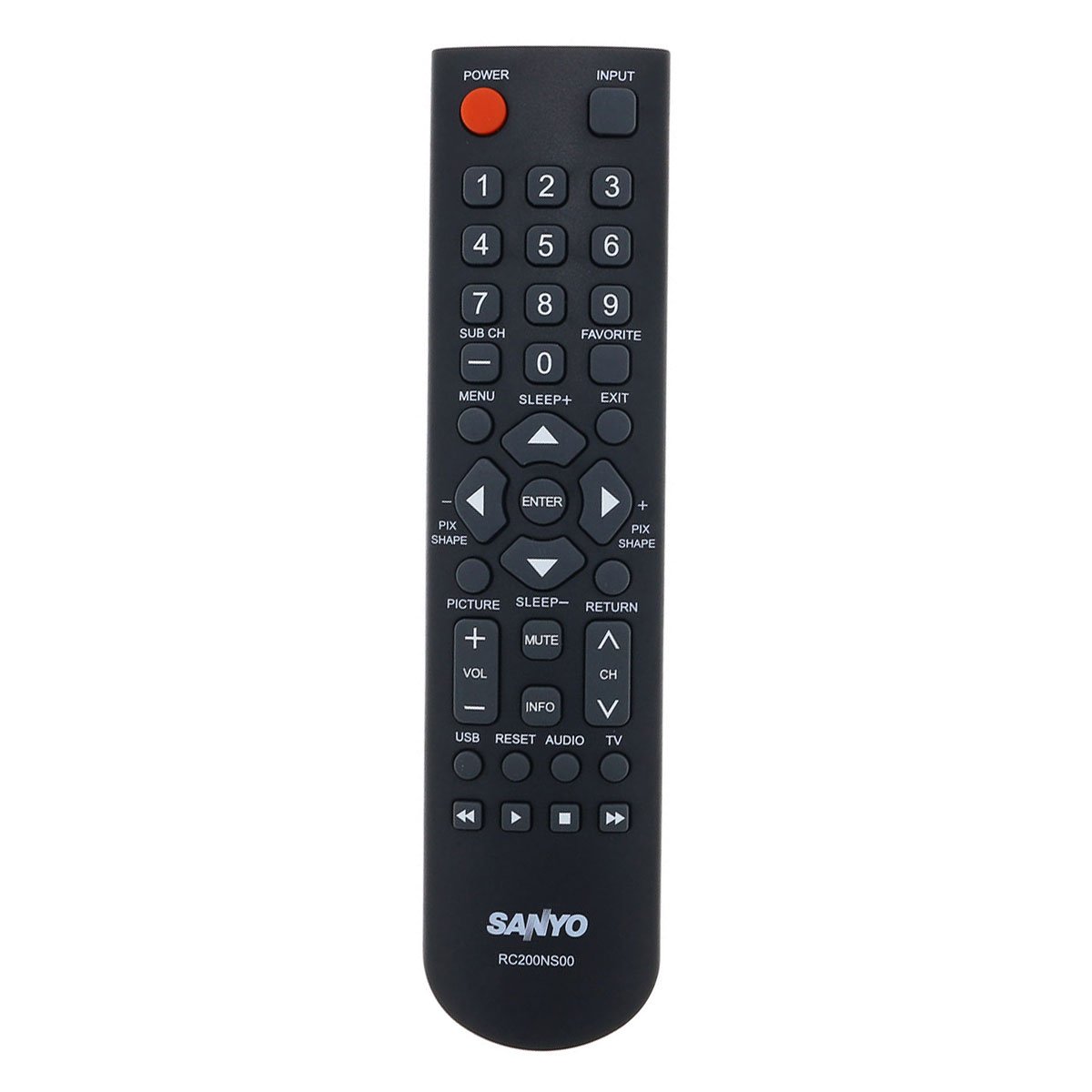Amazon.com: Factory Original SANYO RC200NS00 LCD / LED HD TV Remote Control  For Sanyo HDTV Television (8TL06-530W37/ 8TL06530W37): Home Audio & Theater