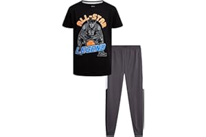 Pro Athlete Boys Pant Set - 2 Piece Tracksuit with Short Sleeve Graphic Tee and Tricot Jogger Sweatpants for Boys (8-16)