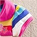 YUTING Little Girls' Summer Peppa Pig Dress,Lapel Rainbow Color 1-6t