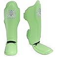 Top King New Pro Leather Shin Guards for Muay Thai