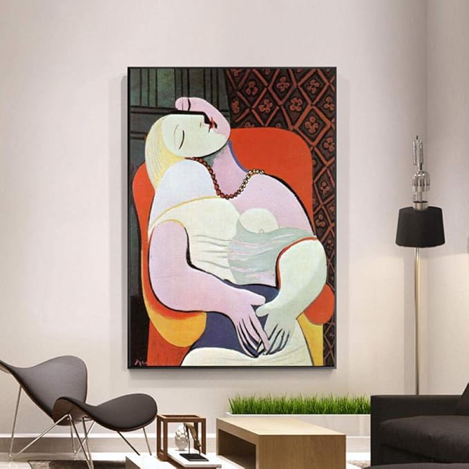 Abstract famous art painting reproductions on the wall posters and