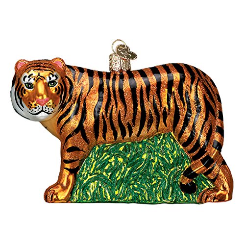 Old World Christmas Tiger in Vetro soffiato Ornamento