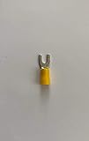 100 Vinyl Insulated Yellow Fork/Spade Terminals, 6