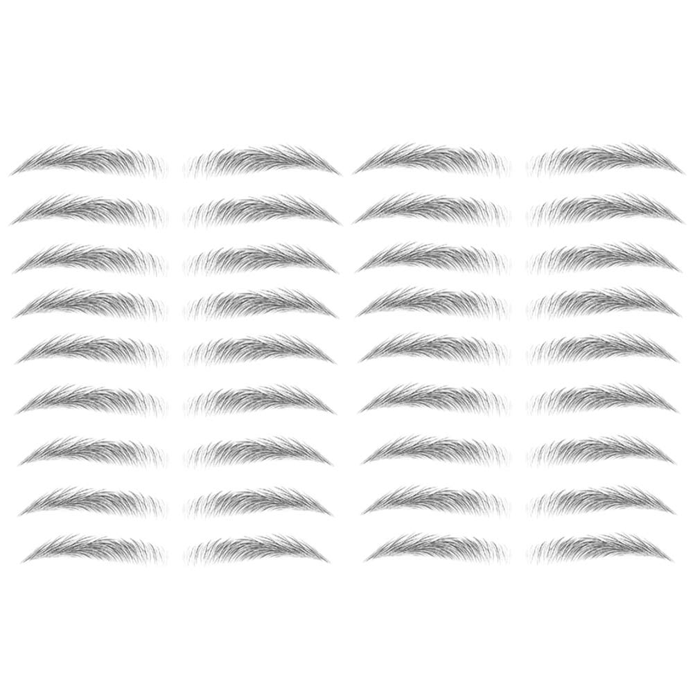 Yesallwas 4D Eyebrow Tattoo Sticker 18-Pairs False Eyebrows Stick On Waterproof Makeup Eyebrow Transfers Stickers for Women Lady 2 Sheets (STM-05)