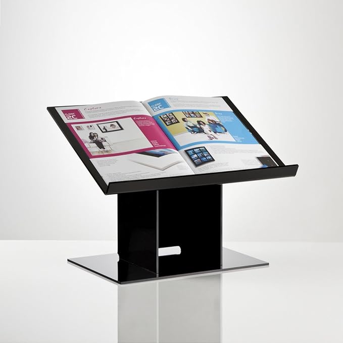 LUMINATI Portable Desktop Lectern black acrylic Amazon.co.uk Kitchen
