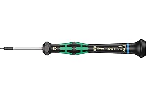 Wera 05118074001 Kraftform Micro 2054 Hexagon Electronics Precision Screwdriver, 0.05mm Head, 40mm Blade Length