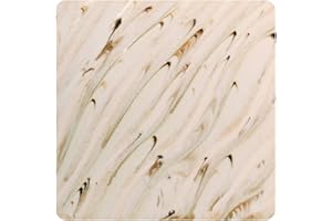 AMACO Potter's Choice Flux PCF-74 River Birch Glossy Cream High Fire Glaze Pint, 16 oz. (473 mL), Layerable Mid-High Fire Cone 5-6 "PCF" Glaze for Bisque