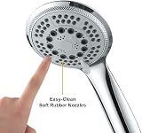 GRIFEMA Complento-G804 Round 100mm Hand Shower Chrome 5 Spray Patterns view 4