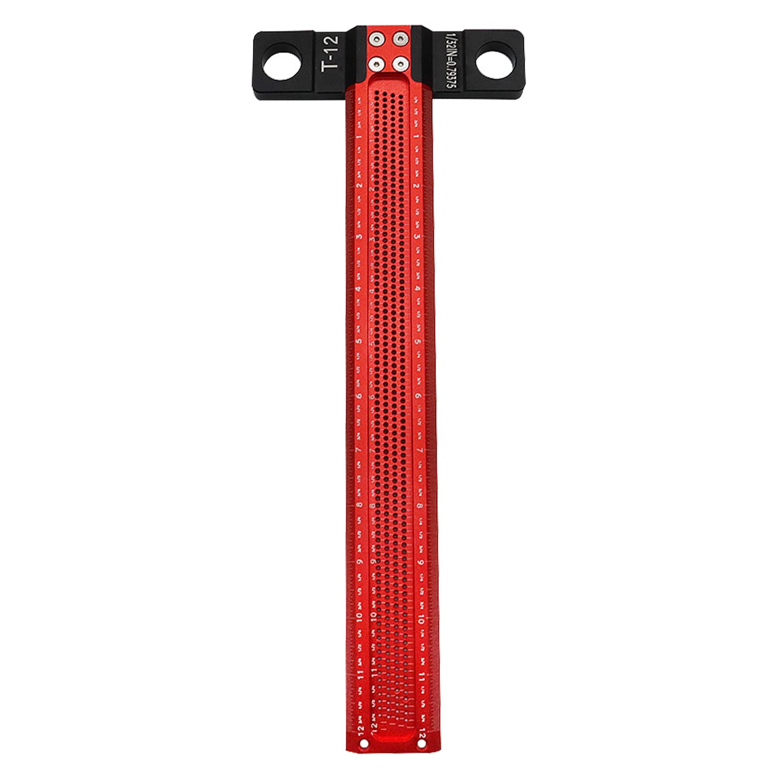 Maxant T-Type Woodworking Scriber, 90 Degree Line Gauge, Architect Ruler, T-Square, 600mm (12 inches) for Carpenter Work, Layout and Measuring Tools