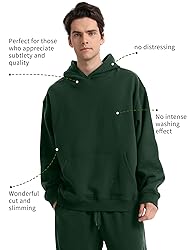FAIABLE Mens Super Soft Oversized Hoodie Pullover