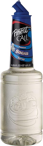 FINEST CALL PREMIUM PURE CANE SUGAR SIMPLE SYRUP MIX, 1 LITER BOTTLE (33.8 FL OZ), INDIVIDUALLY BOXED