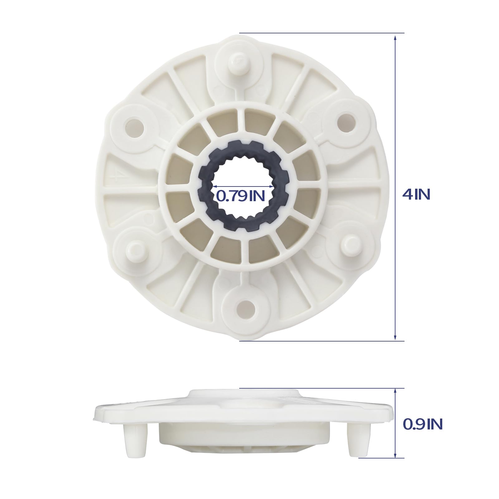 MBF618448 PBT-GF30 Washer Rotor Hub Compatible With LG Kenmore Washing Machine, Replacement Part # 4413ER1003A 4413ER1003B 4413EA1002B 4413ER1001C 4413ER1002F