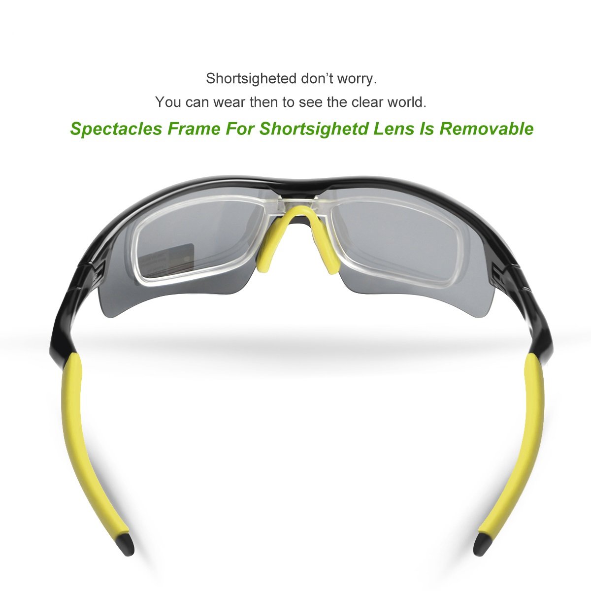 WONGKUO Polarized Outdoor Sports Glasses Men Women Cycling Sunglasses With 5 Interchangeable Lenses 100%UV Protection Fits for Fishing Running Golf Baseball Cycling Driving And All Outdoor Activities