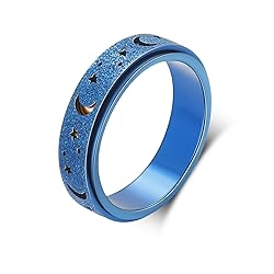 LuckyAmor Anxiety Ring for Women Spinner