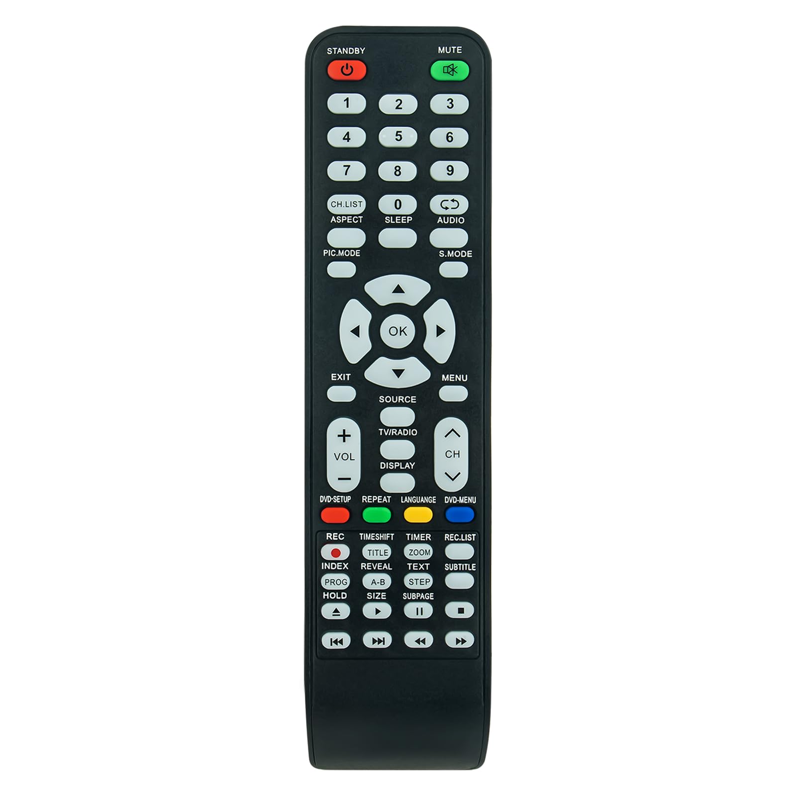 AULCMEET New Replacement Remote Control fit for Akai Smart LED TV AKTV5541FN AKTV5037N