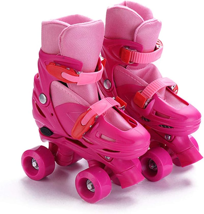 XYW Double Row Skates Ideal for Beginners Comfortable Adjustable Roller Skates Quad Roller