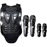 Motorcycle Accessories , Elbow Knee Pads and Chest Protector Motocross Gear for Men and Women, Dirt Bike Gear Cycling Body Armor, Back Protection Riding Protective Gear Motorcycle Vest