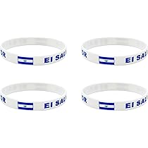 4 Pcs Guatemala Flag Silicone Bracelets - Patriotic Rubber Wristbands For National Pride & Events