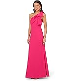 Adrianna Papell Womens Stretch Crepe Long Dress