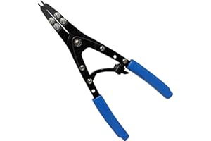 GUWETA 38700 Snap Ring Pliers Internal External 10" Large Heavy Duty Ratchet Locking Design Anti-slip Circlip Pliers Blue Automotive Removal Tool Kit Compatible with Ford Super Duty Pickups 2007 and Newer