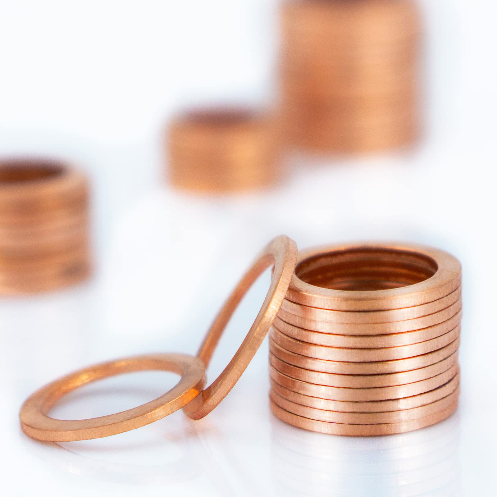 Photo 1 of 20Pcs M12 Oil Drain Plug Gasket, Copper Crush Washer, Seal Ring by KeeRoarin