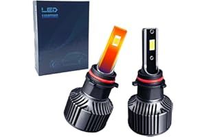 CZJCGD P13W LED Bulbs, Fog Light Bulb and High Beam, Low Beam, 500% Ultra Bright 6500K Cool White Light Blubs, Plug-N-Play, 1:1 Size Halogen Replacement Bulbs, IP68 Waterproof, Pack of 2