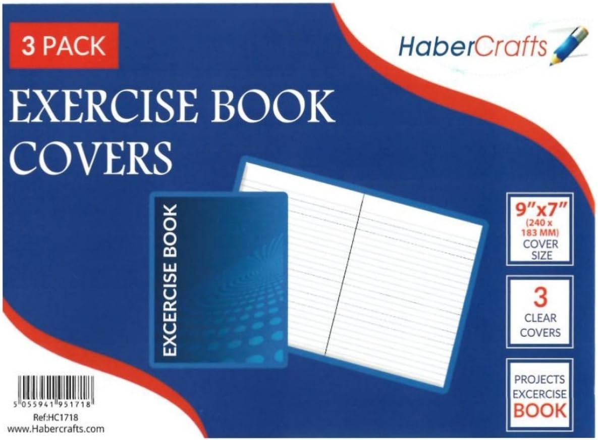 A5+ Book Cover Plastic Exercise Book Covers Clear School Notebook