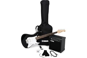 Yamaha GigMaker EG Electric Guitar Pack with Amplifier, Gig Bag, Tuner, Cable, Strap and Picks - Black