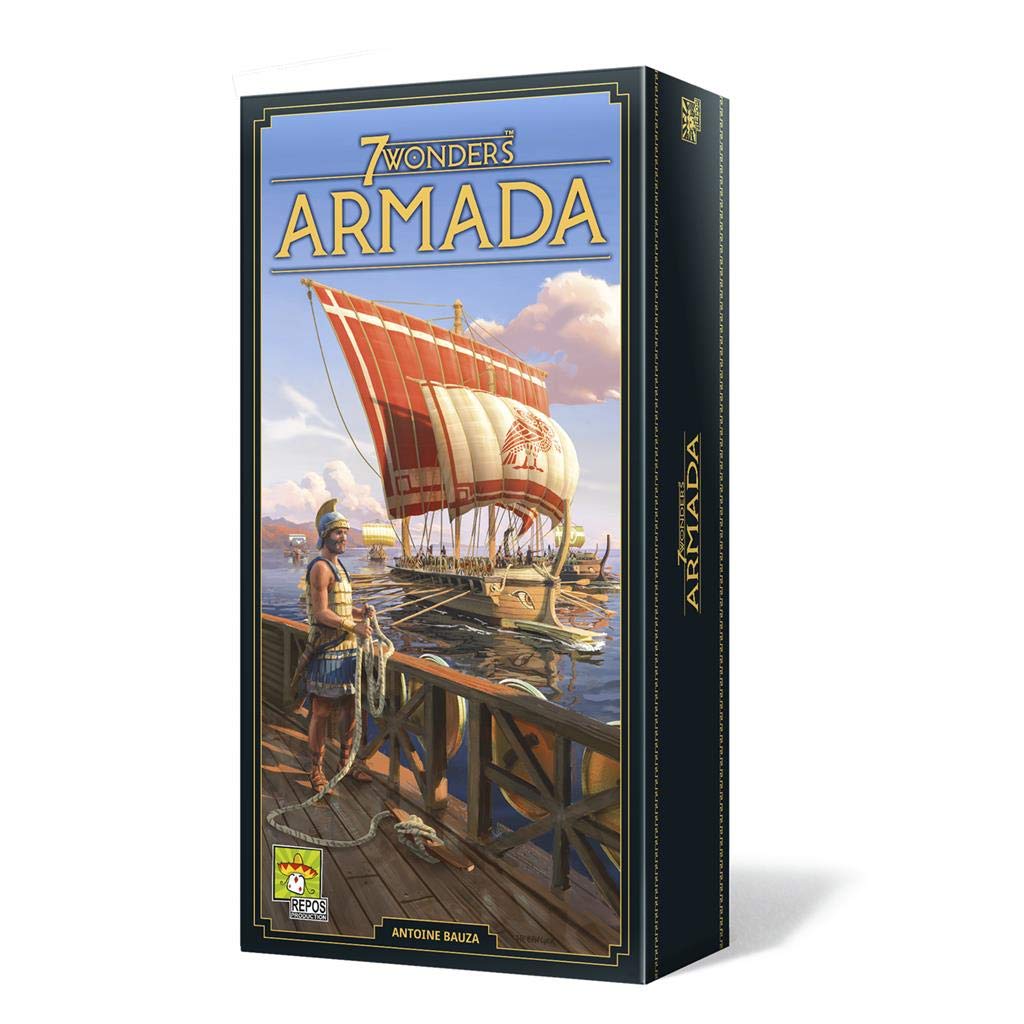 Asmodee 7 Wonders Armada Expansion, Multi-Award Winning Civilizations Game, 10 Year Old Board Game, 3 to 7 Players, New Edition, 30 Minutes per Game, Spanish