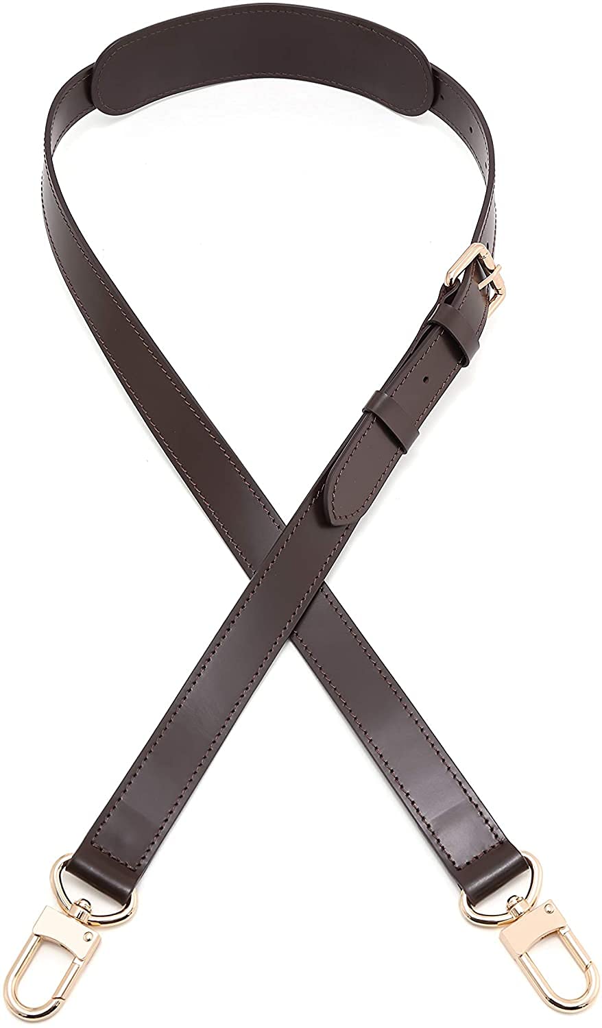 Senral Brown Leather Cross Body Replacement Strap for Keep All 45 50 Large Bag Strap Speedy Bag Strap Replament