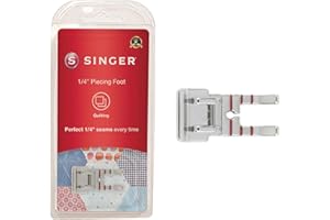 SINGER 1/4 Inch Piecing Presser Foot | Ensures Precision Seam Allowances for Quilting, Crafting & Apparel Making | Compatible