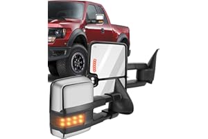 ECCPP Side Mirrors Replace for Chevy for Silverado for Suburban 1500 2500 3500 for Tahoe for GMC for Sierra for Yukon Power Heated Chrome Tow Mirrors for 1999 2000 2001 2002