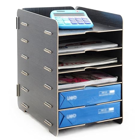 Tianmei Wooden File Cabinet Storage Boxes A4 Size File Document