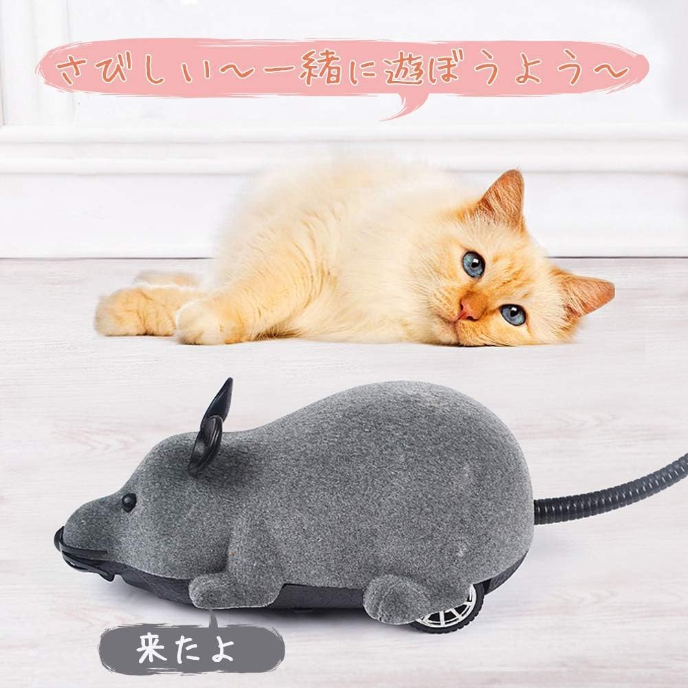 Amazon 木漏れ屋 猫おもちゃ 電動ネズミ 猫じゃらし ペット玩具 猫遊び 犬猫ダイエット 運動不足解消 ネズミ型ラジコン リモコン ネズミおもちゃ ミニドライバー付き 木漏れ屋 ネズミ ぬいぐるみ 通販