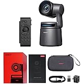 OBSBOT Tail Air & Smart Remote Combo, AI Tracking PTZ Camera with NDI, Smart APP, Gesture Control, HDMI/USB-C/Ethernet/Wirele