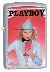 Zippo Playboy Cover May 1977 Satin Chrome Pocket