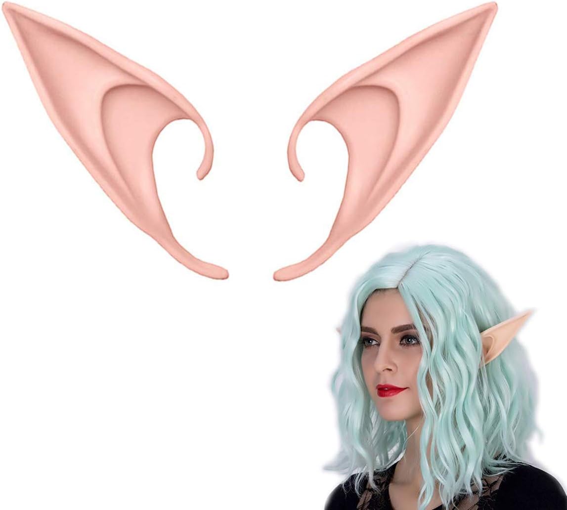 MYMENU Fairy Pixie Elf Ears Anime Party Dress Up Costume Accessories Halloween Party Props Masquerade Ball Elven Vampire Fairy Ears (Long)