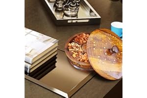 NatureBoost Wooden Snack Portion server, Dry Fruit server. Assembly Required for knob on the lid - Unique Gift Idea