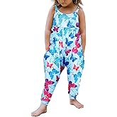 Vieille Baby Toddler Girl Cute Strap Jumpsuit One-piece Romper with Pockets 1-8 Years