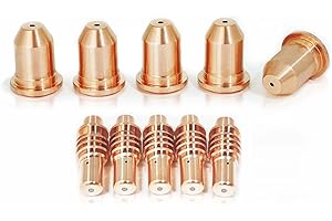 SHINNOUS 59164 * 5/59182 * 5 for Harbor Freight Titanium 65,Electrodes 59182 Tips 59164 Tips,65Amp (5Tips+5Electrodes,PK-10)