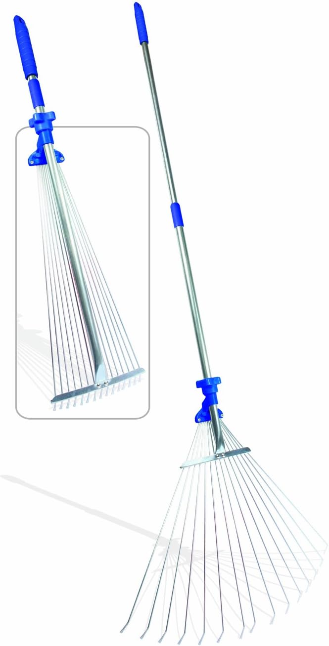 Camco Telescopic Collapsible Rake - Expands to 60" Long with 22" Width Rake | Folds to 30" x 8 ½" for Easy Storage | Great for Camping, Gardening, or Lawn Maintenance - ( 42171): Automotive