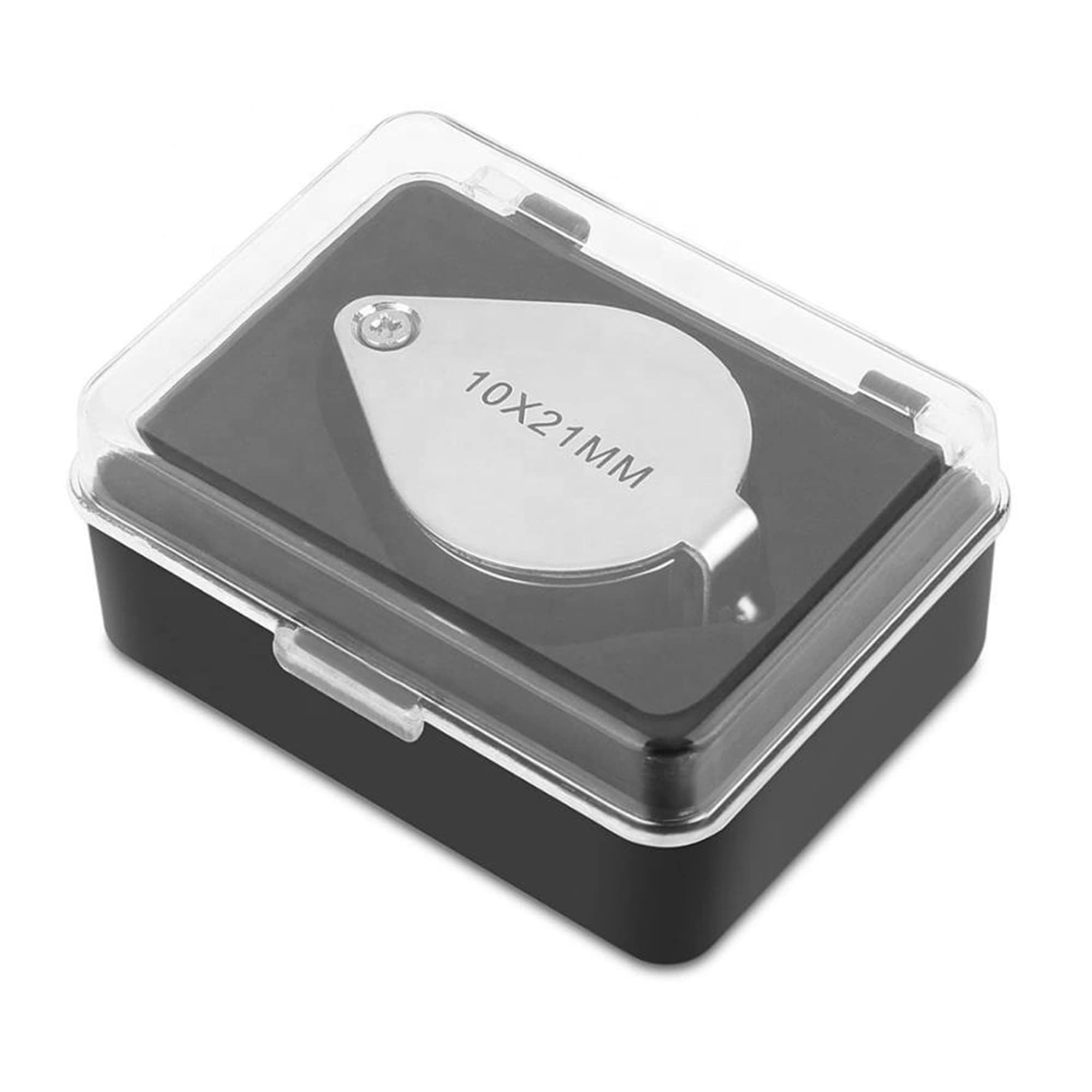 Pineapple [2 Pack] 10X Jewelers Loupe Magnifier Pocket Magnifying Glass Small Jewelry Eye Loop for Coins, Diamonds, Gems, Plants