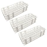 Pocomoco 3 Packs Plastic Test Tube Rack, 40 Holes