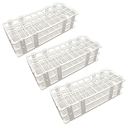 Pocomoco 3 Packs Plastic Test Tube Rack, 40 Holes