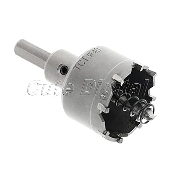 Generic 1pc 40mm Carbide Tip Tipped Drill Bit Set Metal Alloy Wood Cutter Hole Saw Woodworking Cutter Tool Power Tool Drilling Accessory