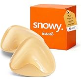 Snowy Insert: Double Sided Push Up Bra Pads | Reusable Waterproof Sticky Inserts for Strapless &amp; Backless Dress for Women